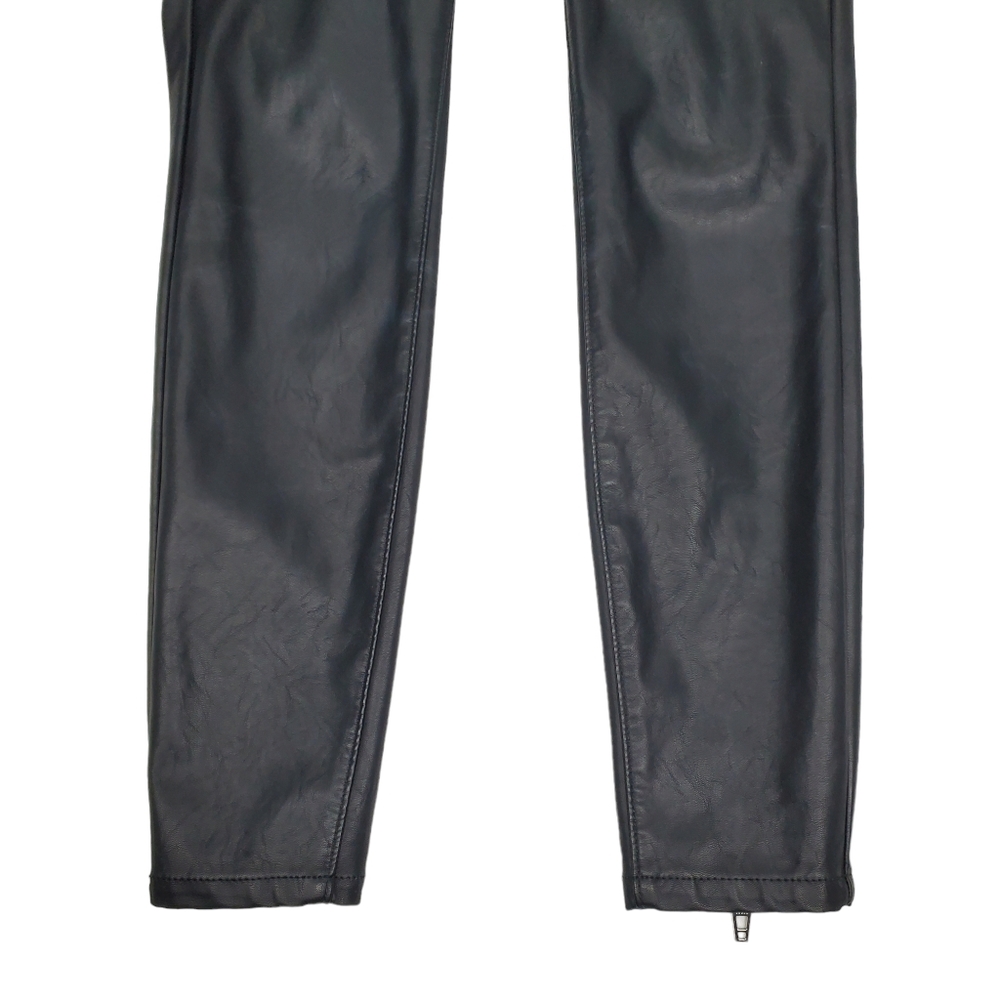 BlankNYC The Bond Black Vegan Leather / Faux Leather Skinny Pants Size 25 - Picture 4 of 15